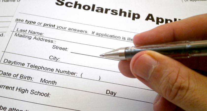 American Legion college scholarship applications are available in the library.
